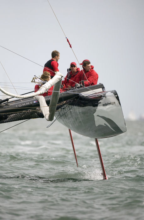 15 knots gives perfect racing for the VX40 fleet in Portsmouth photo copyright Oskar Kihlborg taken at  and featuring the  class