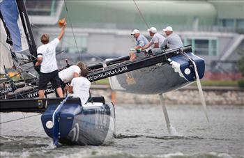 Extreme Sailing Series at Singapore day 3