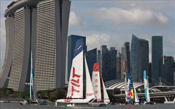 Extreme Sailing Series at Singapore day 4