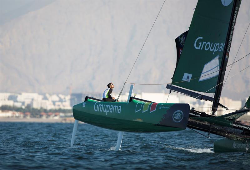 Groupama sailing team on day 1 of Extreme Sailing Series Act 2 photo copyright Lloyd Images taken at Oman Sail and featuring the Extreme 40 class