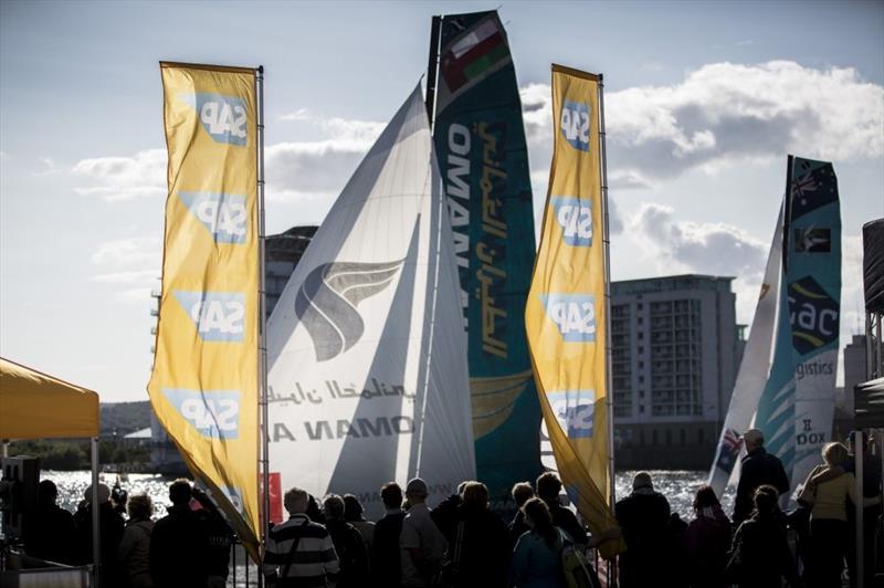 Oman Air skippered by Rob Greenhalgh (GBR) on day 3 of Act 5, Cardiff - photo © Lloyd Images
