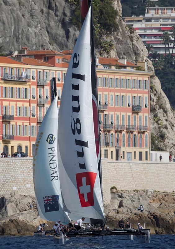 Day 2 of Extreme Sailing Series Act 7, Nice photo copyright Lloyd Images taken at  and featuring the Extreme 40 class