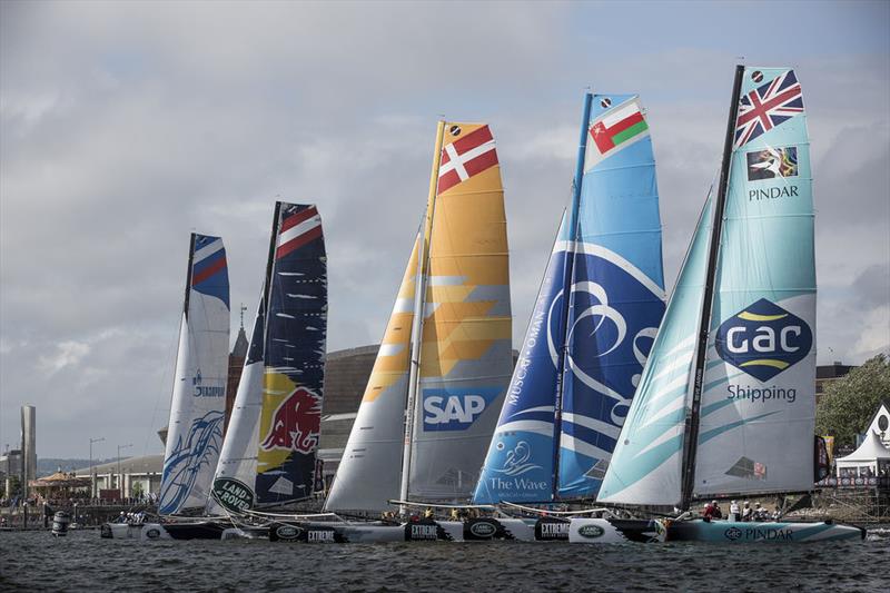 Final day of the Extreme Sailing Series Act 4 Cardiff - photo © Mark Lloyd / <a target=