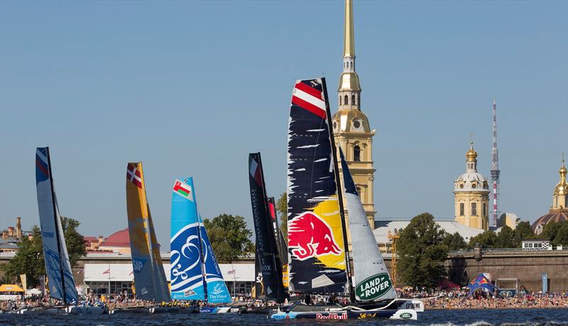 Red Bull Sailing Team finish in third at Extreme Sailing Series Act 6, St Petersburg photo copyright Lloyd Images taken at  and featuring the Extreme 40 class