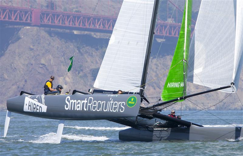 Jerome Ternynck racing his Extreme 40 during the 2014 Rolex Big Boat Series photo copyright Rolex / Daniel Forster taken at San Francisco Yacht Club and featuring the Extreme 40 class