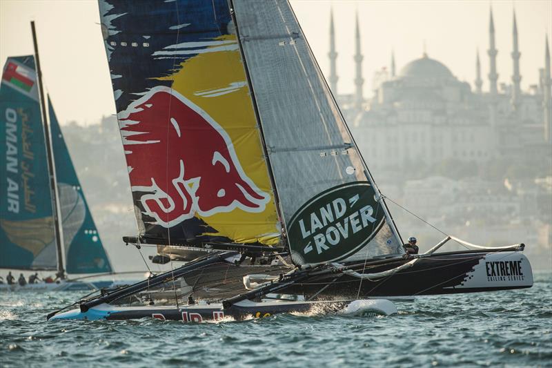 Red Bull Sailing Team on day 3 of Extreme Sailing Series Act 7, Istanbul photo copyright Lloyd Images taken at  and featuring the Extreme 40 class