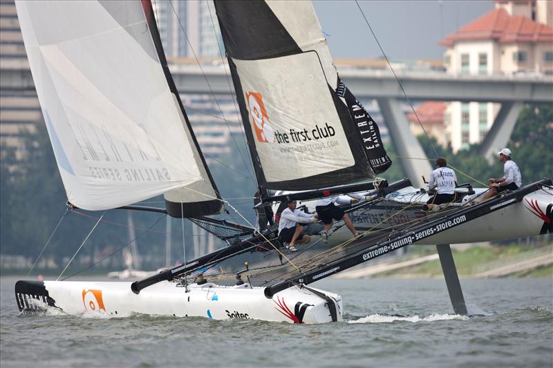 Extreme Sailing Series at Singapore day 2