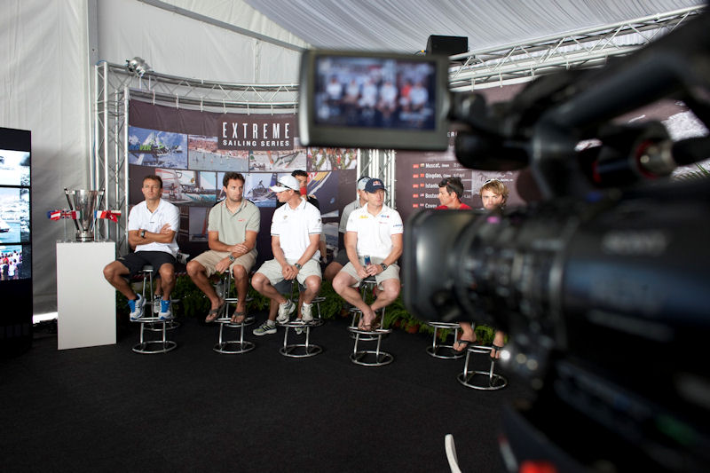 The Extreme Sailing Series Act 9 Skipper Press Conference in Singapore
