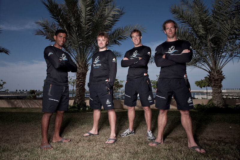 The Wave, Muscat crew (l to r) Hashim Al Rashdi, Leigh McMillan, Ed Smyth, Peter Greenhalgh