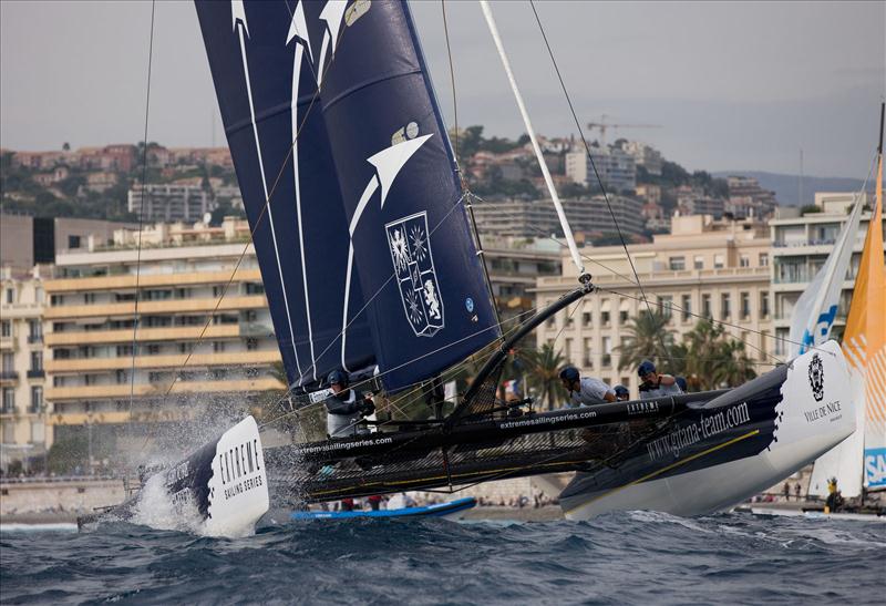 Groupe Edmond de Rothschild win Extreme Sailing Series Act 7 at Nice photo copyright Lloyd Images taken at  and featuring the Extreme 40 class