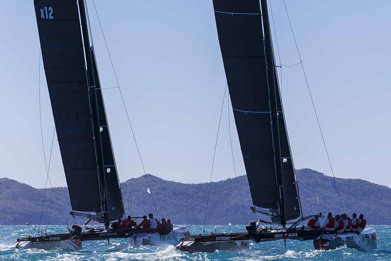 High Voltage and Back in Black went toe to toe in 2019 - Airlie Beach Race Week photo copyright Andrea Francolini taken at Whitsunday Sailing Club and featuring the Extreme 40 class