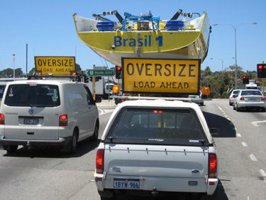 Brasil 1 starts her 4000km truck journey across Australia from 