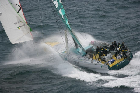 ABN AMRO TWO sets a new monohull 24-hour record of 558 miles during leg two of the Volvo Ocean Race photo copyright TEAM ABN AMRO / Jon Nash taken at  and featuring the Volvo 70 class