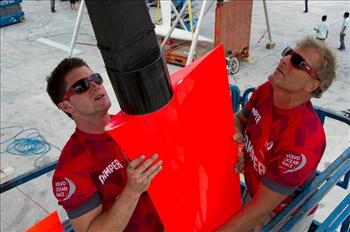 CAMPER with Emirates Team New Zealand boat builders at work