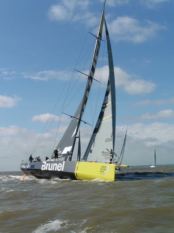 Volvo Ocean 65, Team Brunel at the start of the RORC North Sea Race photo copyright RORC taken at Royal Ocean Racing Club and featuring the Volvo One-Design class