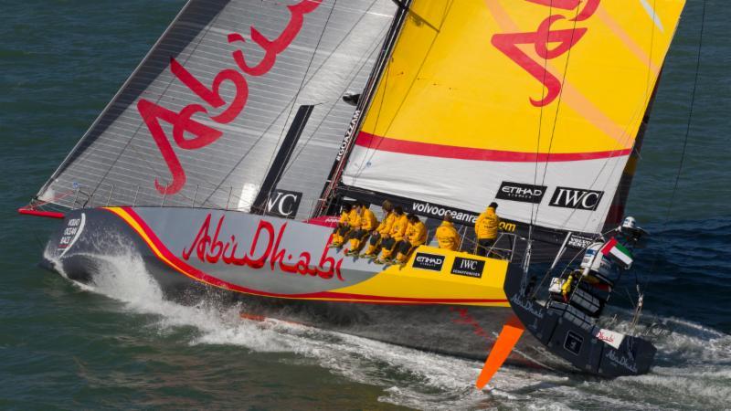 Abu Dhabi Ocean Racing's striking Azzam (Arabic for 'determination') - photo © Ian Roman / www.ianroman.com