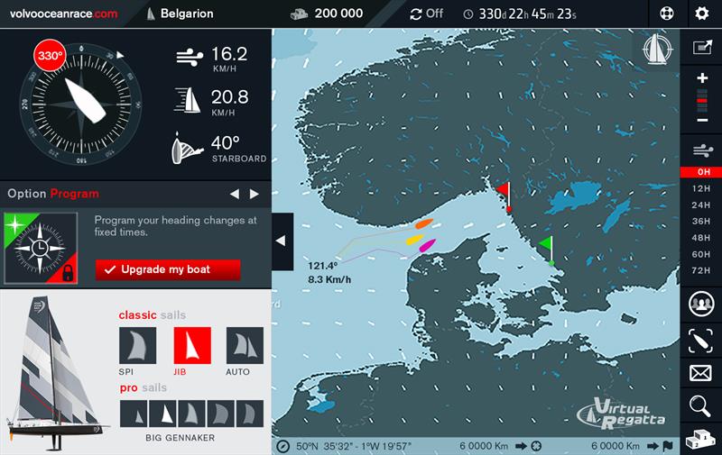 Screenshot from Virtual Volvo Ocean Race 2014-15 - photo © Virtual Regatta