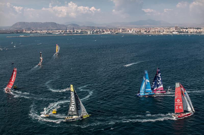 48 hours from the start gun of Volvo Ocean Race Leg 1 photo copyright Stefan Coppers / Team Brunel taken at  and featuring the Volvo One-Design class