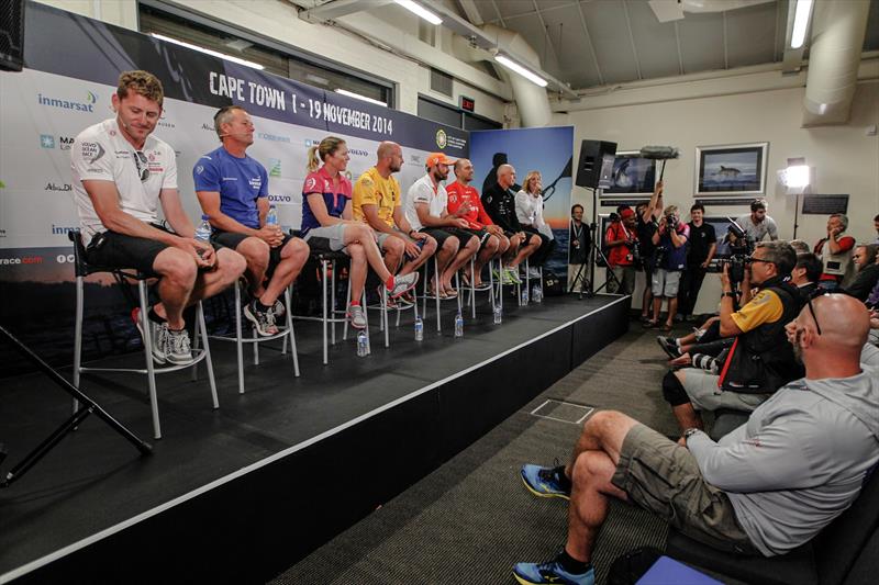 Skippers press conference ahead of the Cape Town in-port race photo copyright Volvo Ocean Race taken at  and featuring the Volvo One-Design class