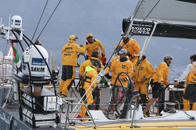 Abu Dhabi Ocean Racing win the Cape Town In-Port Race photo copyright Charlie Shoemaker / Volvo Ocean Race taken at  and featuring the Volvo One-Design class