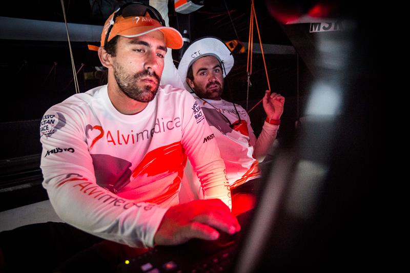 Onboard Team Alvimedica during leg 3 of the Volvo Ocean Race photo copyright Amory Ross / Team Alvimedica / Volvo Ocean Race taken at  and featuring the Volvo One-Design class