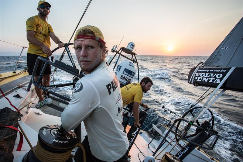 Onboard Abu Dhabi Ocean Racing during leg 3 of the Volvo Ocean Race photo copyright Matt Knighton / Abu Dhabi Ocean Racing / Volvo Ocean Race taken at  and featuring the Volvo One-Design class