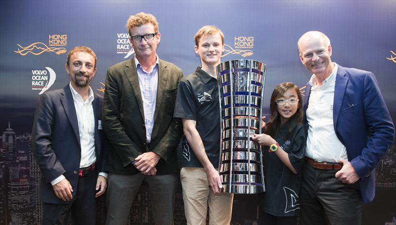 The Volvo Ocean Race trophy in Hong Kong - photo © Power Sport Images
