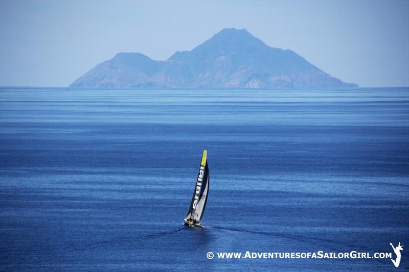 Team Brunel makes the most of the little wind there is at Les Voiles de St Barth - photo © Nic Douglass / www.AdventuresofaSailorGirl.com