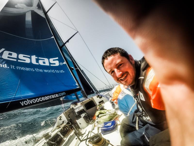 Portrait of a Volvo Ocean Race Onboard Reporter photo copyright Brian Carlin / Team Vestas Wind / Volvo Ocean Race taken at  and featuring the Volvo One-Design class