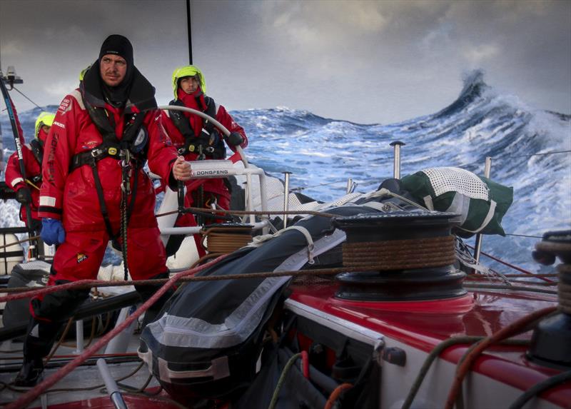 Volvo Ocean Race action from the Southern Ocean photo copyright Yann Riou / Dongfeng Race Team / Volvo Ocean Rac taken at  and featuring the Volvo One-Design class