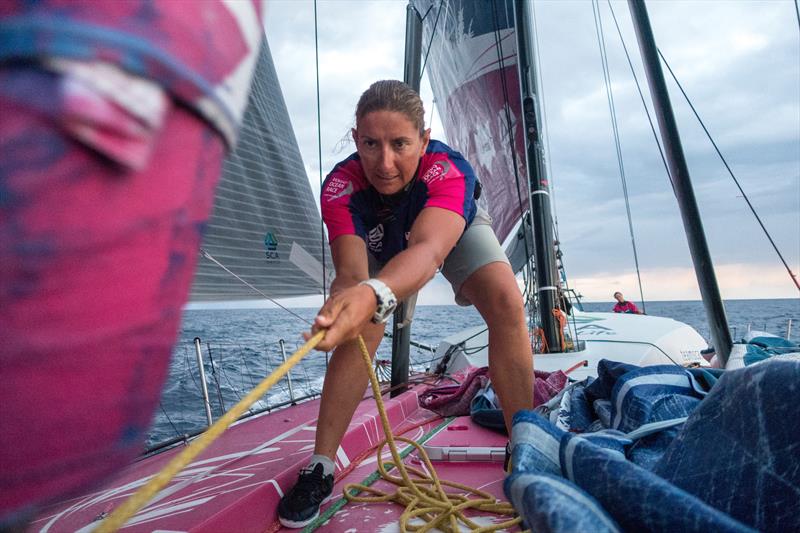 Britain's Dee Caffari will lead 'Turn the Tide on Plastic' photo copyright Corinna Halloran / Team SCA / Volvo Ocean Rac taken at  and featuring the Volvo One-Design class