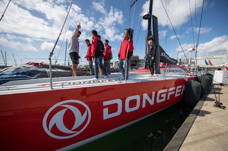 Young Chinese sailors meet their sailing idols on board Dongfeng - photo © Dongfeng Race Team