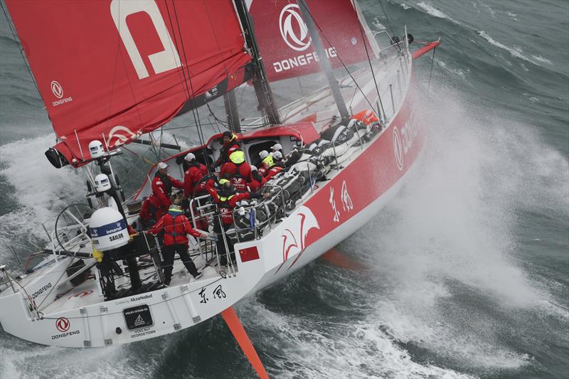 Dongfeng Racing during the Leg Zero, Around the Island Race photo copyright Ainhoa Sanchez / Volvo Ocean Race taken at  and featuring the Volvo One-Design class