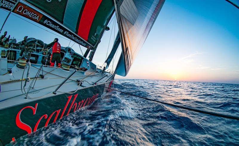 On board Sun Hung Kai / Scallywag during Volvo Ocean Race Leg 1: Alicante to Lisbon photo copyright Jeremie Lecaudey / Volvo Ocean Race taken at  and featuring the Volvo One-Design class