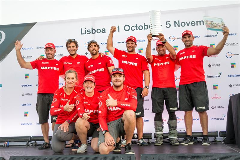 MAPFRE take second place in Leg 1 of the Volvo Ocean Race photo copyright María Muiña / MAPFRE taken at  and featuring the Volvo One-Design class