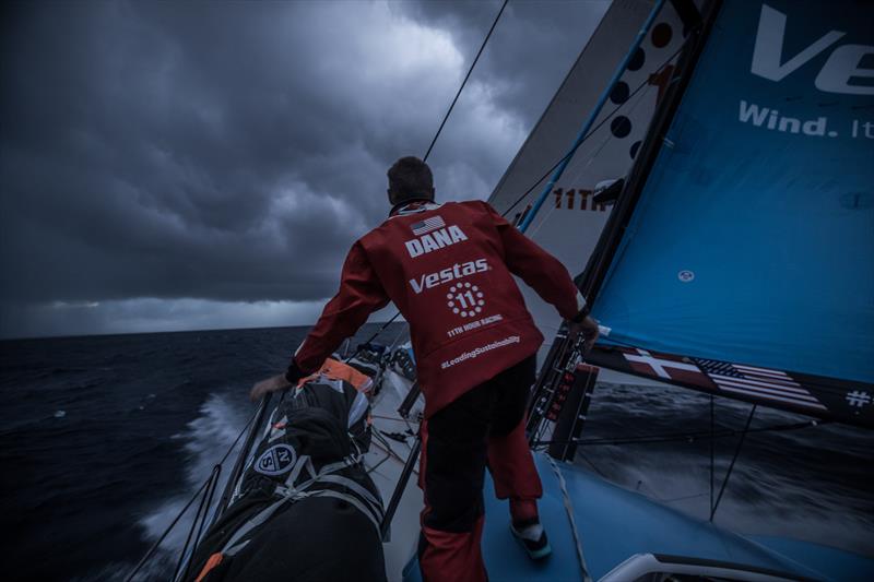 On board Vestas 11th Hour during Volvo Ocean Race Leg 2: Lisbon to Cape Town photo copyright Martin Keruzore / Volvo Ocean Race taken at  and featuring the Volvo One-Design class