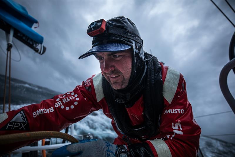 Welcome to the Southern Ocean: Charlie Enright on board Vestas 11th Hour during Leg 3 of the Volvo Ocean Race - photo © Sam Greenfield / Volvo Ocean Race