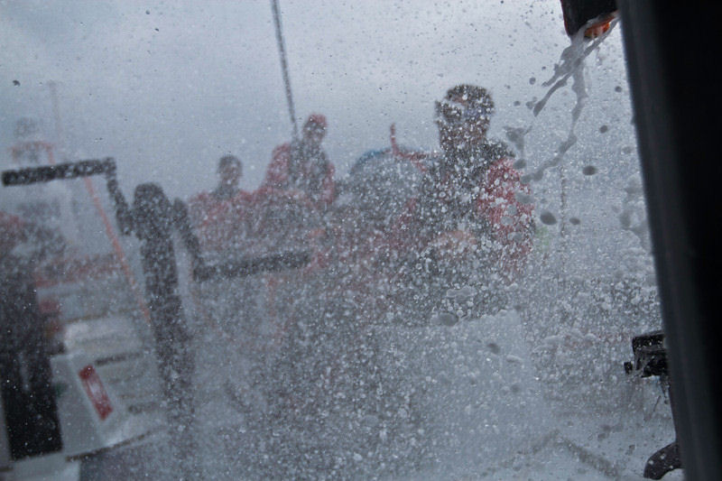 Team Sanya during leg 4 of the Volvo Ocean Race