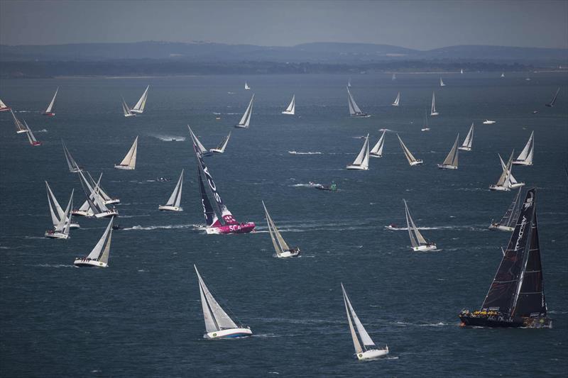 Rolex Fastnet Race 2013 start photo copyright Mark Lloyd / www.lloydimages.com taken at  and featuring the Volvo 70 class