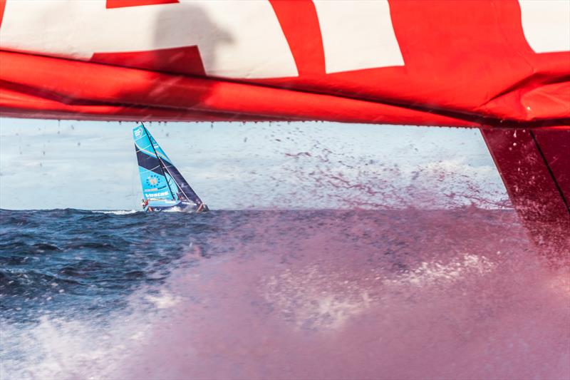 Leg 4, Melbourne to Hong Kong, day 01 on board MAPFRE, Leg start, batle with Vestas to lead the fleet photo copyright Ugo Fonolla / Volvo Ocean Race taken at  and featuring the Volvo One-Design class