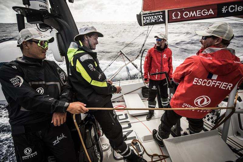 Leg 4, Melbourne to Hong Kong, day 17 on board Dongfeng. Sailing downwind into the trades winds heading to Hong Kong. - photo © Martin Keruzore / Volvo Ocean Race