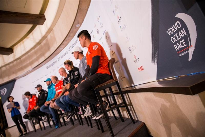 Volvo Ocean Race Guangzhou Stopover. Skippers press conference. 01 February - photo © Pedro Martinez / Volvo Ocean Race