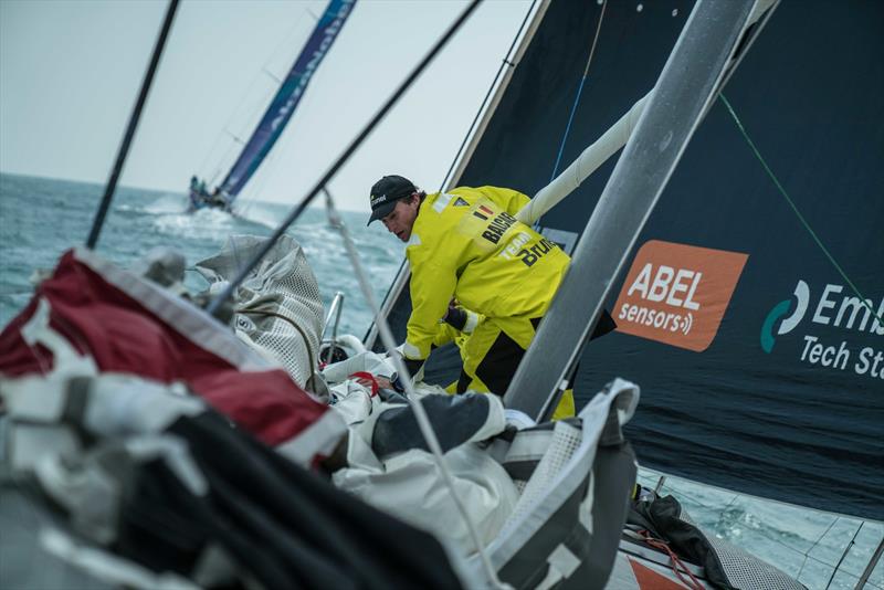 Leg 6 to Auckland, day 00 on board Brunel. 07 February, . Louis Balcaen photo copyright Yann Riou / Volvo Ocean Race taken at  and featuring the Volvo One-Design class