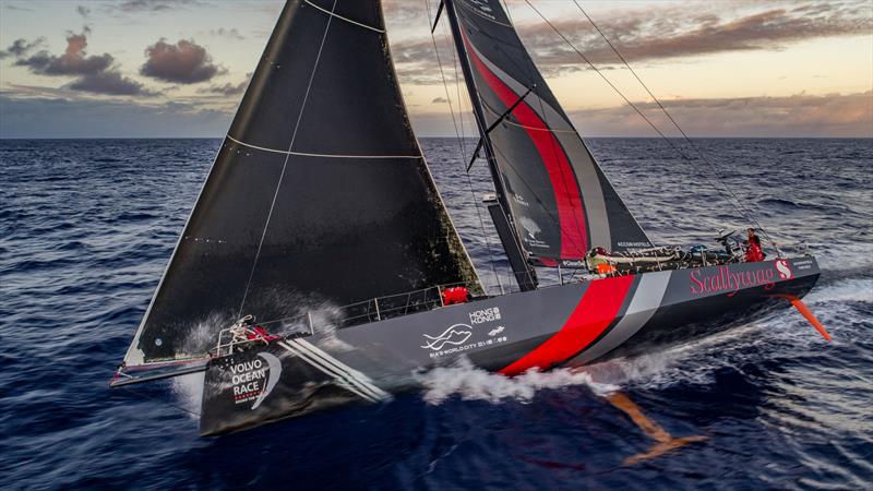 Leg 6 to Auckland, day 07 on board Sun hung Kai / Scallywag. Annemieke Bes fixing the J1. 12 February, 2018 photo copyright Jeremie Lecaudey / Volvo Ocean Race taken at  and featuring the Volvo One-Design class
