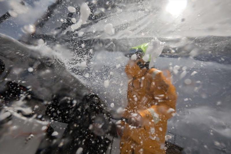 Volvo Ocean Race Leg 6 to Auckland, day 9 on board Turn the Tide on Plastic. Lucas Chapman. 15 February photo copyright James Blake / Volvo Ocean Race taken at  and featuring the Volvo One-Design class