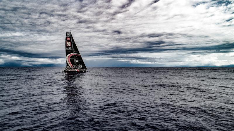 Leg 6 to Auckland, day 10 on board Sun hung Kai / Scallywag. Drone in the Doldrums. 16 February,  photo copyright Jeremie Lecaudey / Volvo Ocean Race taken at  and featuring the Volvo One-Design class