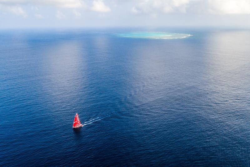 Leg 6 to Auckland, day 17 on board MAPFRE, Passing next to a reef of New Caledonia. 23 February, . - photo © Ugo Fonolla / Volvo Ocean Race
