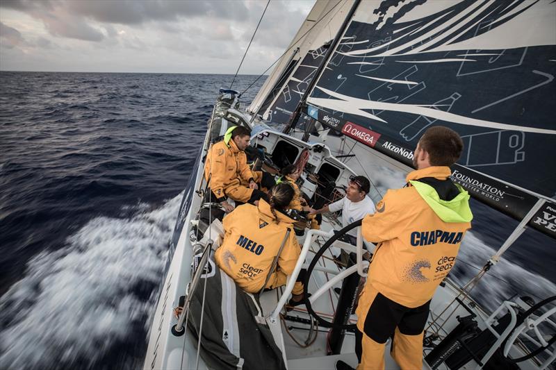 Leg 6 to Auckland, day 18 on board Turn the Tide on Plastic. 23 February,  photo copyright James Blake / Volvo Ocean Race taken at  and featuring the Volvo One-Design class