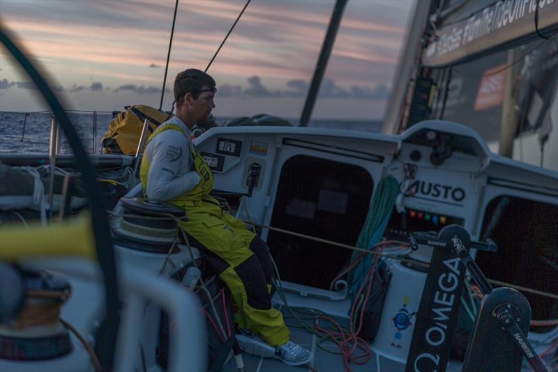 Leg 6 to Auckland, day 19 on board Brunel. 24 February, . Disappointing sched this morning. Carlo Huisman - photo © Yann Riou / Volvo Ocean Race