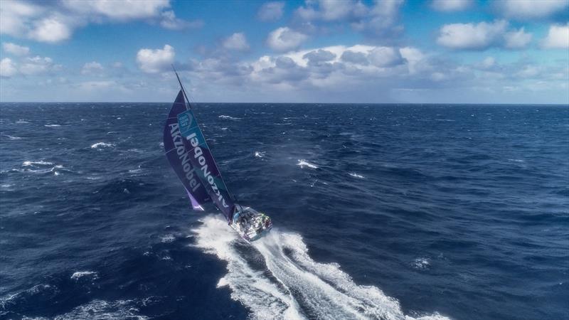 Leg 7 from Auckland to Itajai, Day 10 on board AkzoNobel. 26 March, the day Scallywag John Fisher was lost MOB photo copyright James Blake / Volvo Ocean Race taken at  and featuring the Volvo One-Design class